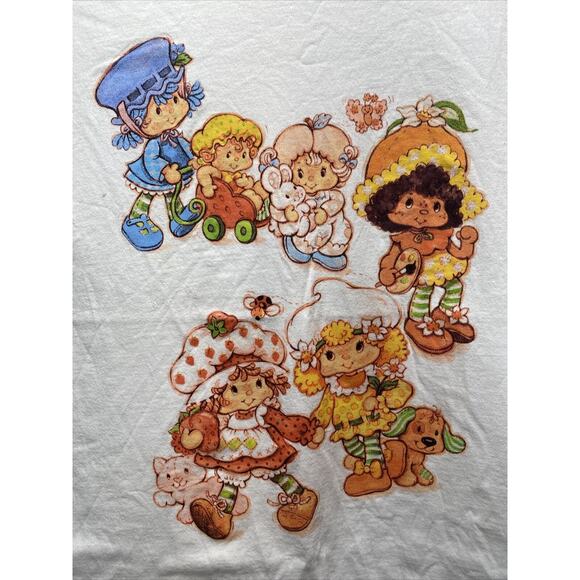 Strawberry Shortcake & Friends White Cotton T-Shirt Top Men's Small 34-36 - Picture 2 of 7